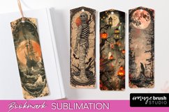 Vintage Halloween Bookmark - Printable Scrapbook Bookmarks Product Image 1