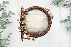 Vintage Warm Wooden Sublimation Clipart Product Image 1