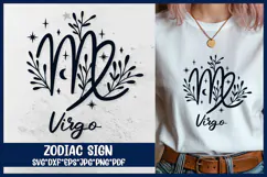 Virgo Zodiac Sign SVG. Horoscope Symbol Laser Cut File. Product Image 1
