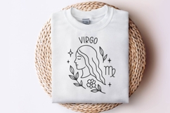 Virgo Zodiac Sign SVG | Cute Horoscope Virgo Keychain PNG Product Image 2