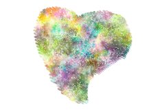 Watercolor Painted Heart Sublimation Designs. Product Image 2