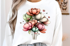 Whimsical Spring Flowres Clipart,Whimsical Spring Flowres Product Image 3