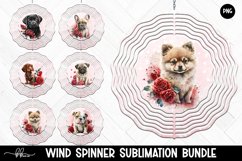 Premium Valentine Dogs Wind Spinner Sublimation Bundle Product Image 1