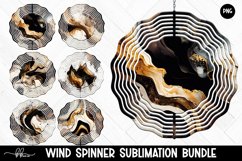 Dark Marble Wind Spinner Bundle | 6 Premium Designs Product Image 1