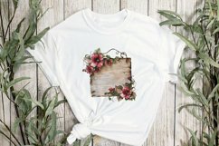 Wooden Flowers And Hearts Sublimation Product Image 2
