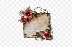 Wooden Flowers And Hearts Sublimation Product Image 3