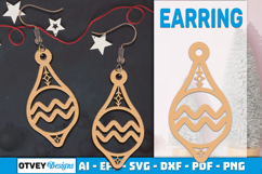 Zodiac Earring Lasercut | Earring Design Lasercut Product Image 1