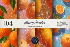 Glitter Orange Pattern | Sparkly Citrus Texture Product Image 1
