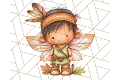 Fall Fairy Clipart PNG, Autumn Fairy People With Wings Product Image 4