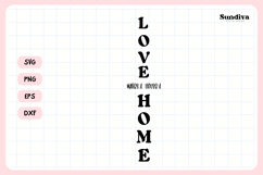 Porch Sign Saying SVG | Love Makes A House A Home Product Image 3