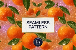 Glitter Orange Pattern | Sparkly Citrus Texture Product Image 3