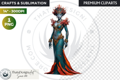 Deep Sea Fantasy Clipart PNG, Mermaid, ocean mythology Product Image 1