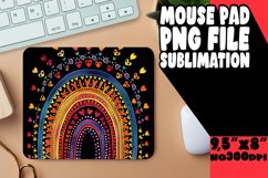 Shadowed Chroma: Sublimation Mouse Pad Art on Black Product Image 1