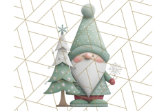 Cozy Winter Gnome Clipart PNG, Christmas Gnome Clip Art Product Image 4