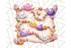 Halloween Costume Parade Clipart PNG with Monsters Clip Art Product Image 4