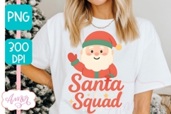 Santa Squad PNG, Cute Christmas PNG sublimation Product Image 5