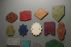 Leather Labels / Laser cut Shapes / Custom Branding Leather Product Image 2