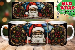 Holiday Stained Glass Whirl 11oz 15oz Mug Wrap Product Image 1
