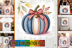 Cheerful PNG TSHIRT Art, Pumpkin Watercolor Product Image 1