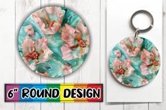 Springtime Symphony Sublimation Round Design PNG Product Image 1