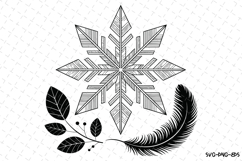 Christmas snowflake Svg | Christmas Svg | Svg Cut Files Product Image 1