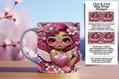 Creative 11oz Mug Wrap Png Artwork , 3D Cupid Product Image 1
