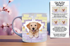 Magical 11oz Mug Wrap Png Design , Cute Dog Product Image 1