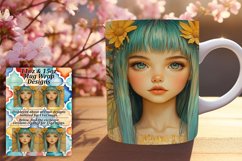 Radiant 15oz Mug Wrap Png Template , Fairy Product Image 1