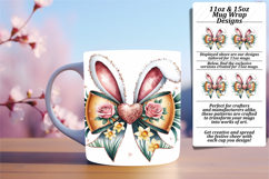 Gorgeous Png Mug Wrap Design 15oz , Easter Bunny Product Image 1