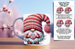 Elegant 11oz Mug Wrap Png Template , Gnomes Product Image 1