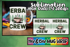 Lovely escapes 11oz 15oz mug wrap, Retro Food Product Image 1