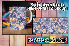 Spring Abstract Doodles Mug Wrap Sublimation 11oz 15oz Product Image 1