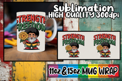 Cheerful memories 11oz 15oz sublimation wrap, Juneteenth Product Image 1