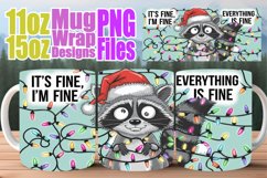 Whimsical nights 11oz 15oz sublimation wrap, Christmas Product Image 1