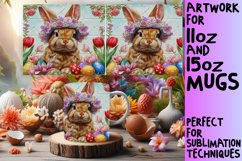 Whimsical Easter Wonders: 3D Mug Wrap Sublimation Product Image 1