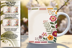 GREAT GIFT: 11oz Mug Wrap PNG , Flowers Product Image 1