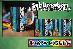 Chic 3D Leopard and Flower Mug Wrap Designs Product Image 1