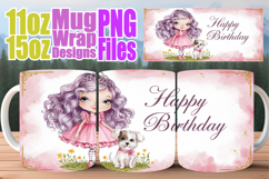 Heartfelt mornings 11oz 15oz sublimation wrap, Birthday Girl Product Image 1