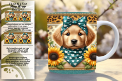 Sophisticated 15oz Mug Wrap Png Design , Cute Animals Product Image 1