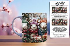 Lovely 11oz Mug Wrap Png Template , Cute Xmas Product Image 1