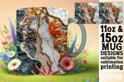 Shimmering Lily Pond Mug Wrap: Sublimation, 11oz &amp; 15oz Product Image 1