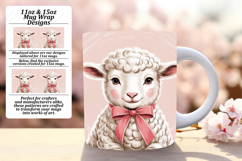 Stylish 15oz Mug Wrap Png Artwork , Valenines Animals Product Image 1