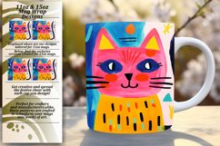 Whisker Whirlwind: Colorful Mug Wrap Creations Product Image 1