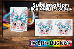 Charming whispers 11oz 15oz mug wrap, Easter Bunny Product Image 1