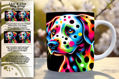 Glamorous 15oz Mug Wrap Png Artwork , Dog Product Image 1