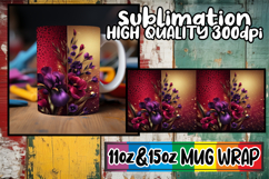 Pure elegance sublimation 11oz 15oz mug wrap, Leopard Prints Product Image 1