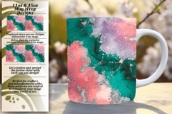 Gorgeous Png Mug Wrap Design 15oz , Abstract Pattern Product Image 1