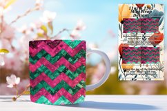 Sparkly Vibrant Stripe 11oz/15oz Pattern Mug Wrap Product Image 1