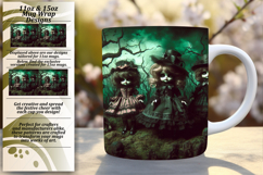 Elegant 15oz Mug Wrap Png Artwork , Horror Halloween Product Image 1