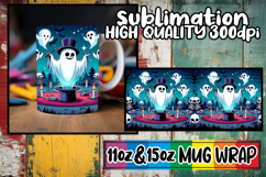 Serene days 11oz 15oz sublimation wrap, Ghost Product Image 1